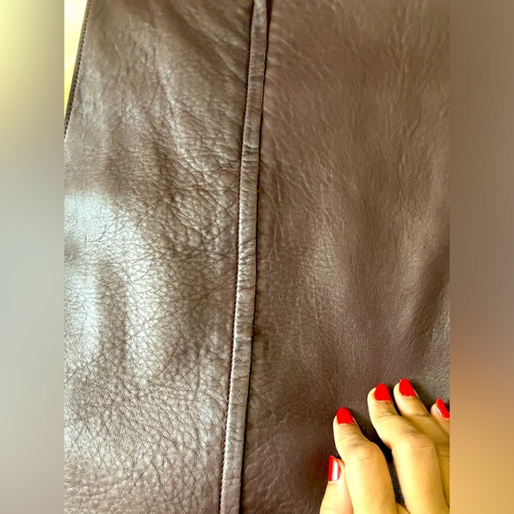 Gunmetal and Chocolate soft lamb leather tank dress by Philip Lim - NWT, size 0 - Picture 10 of 11